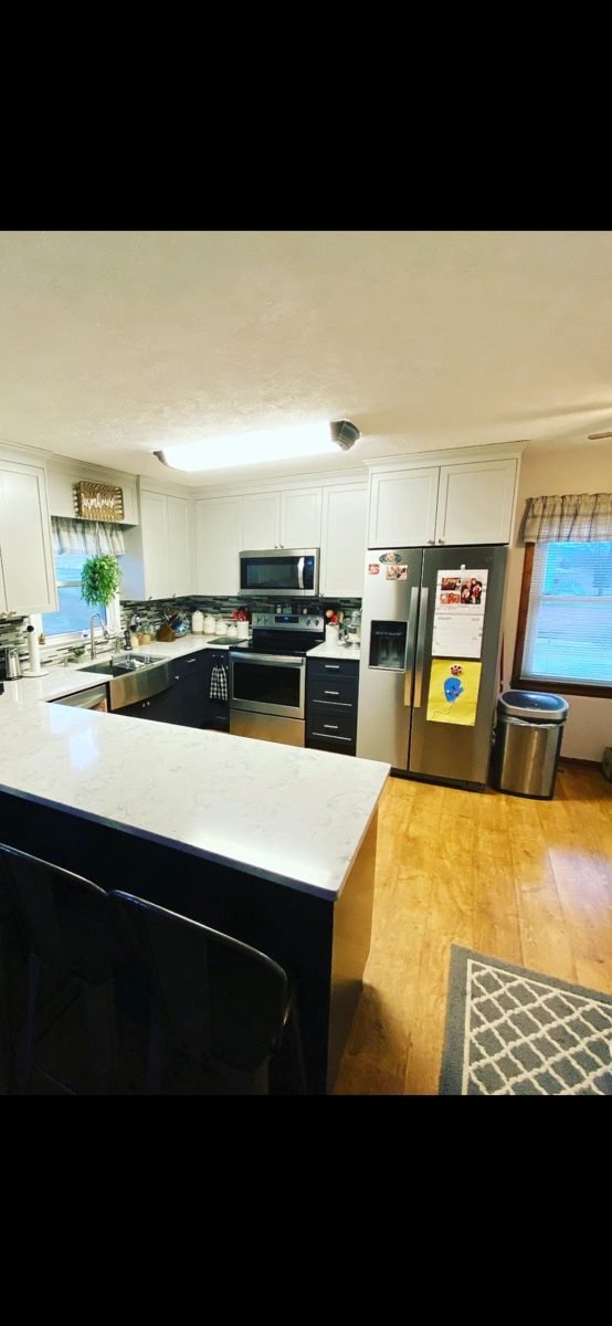 Open-plan kitchen