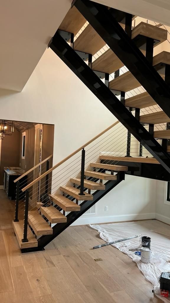 Staircase under construction